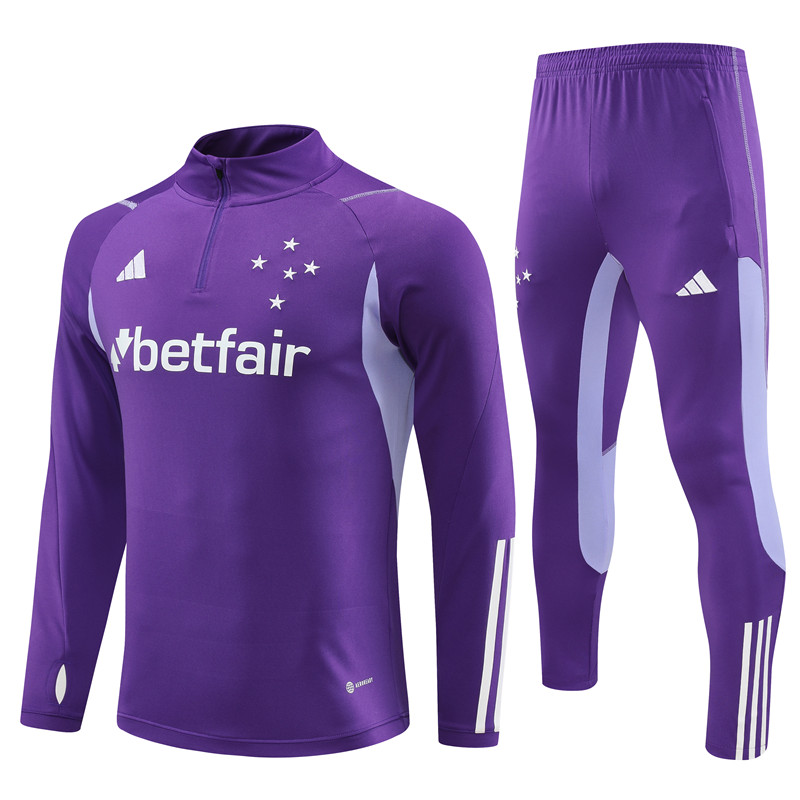 Cruzeiro Esporte Clube 23-24 Long Sleeve Training Set -Purple